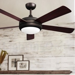 Ventilatore da soffitto vintage europeo 52 pollici con LED caldo e telecomando