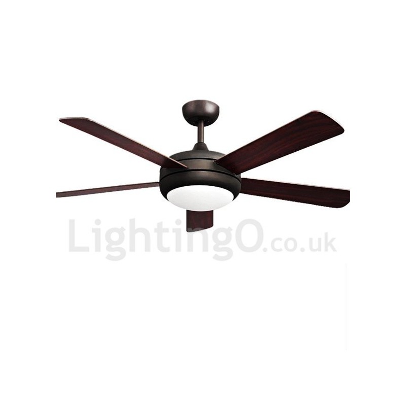 Ventilatore da soffitto vintage europeo 52 pollici con LED caldo e telecomando