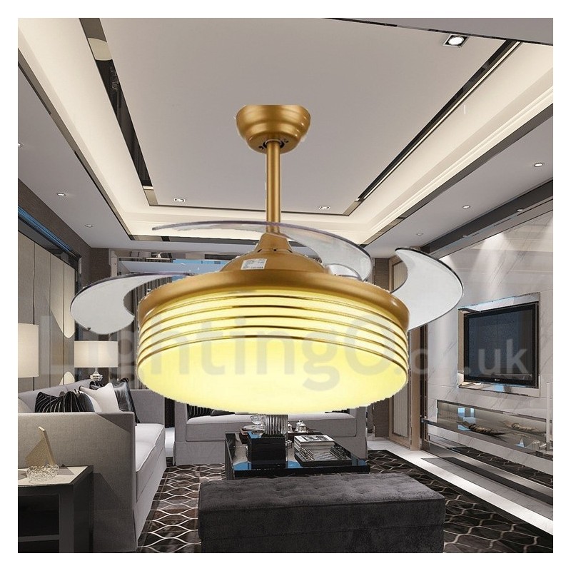 Ventilatore da soffitto moderno contemporaneo in stile europeo 36"