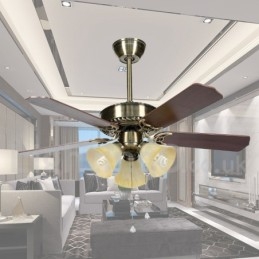 Ventilatore da soffitto moderno contemporaneo 42" con luce LED