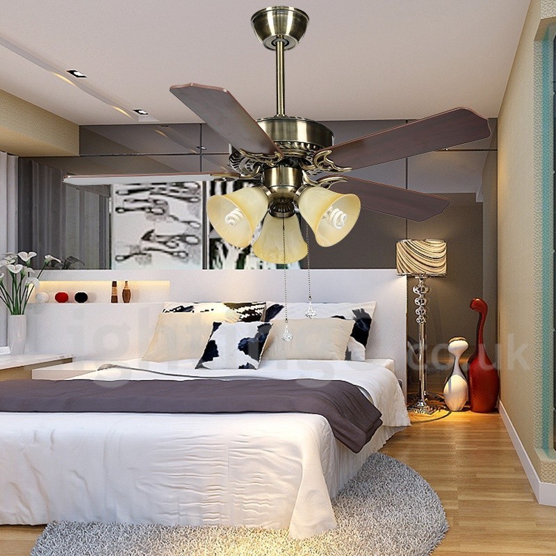 Ventilatore da soffitto moderno contemporaneo 42" con luce LED