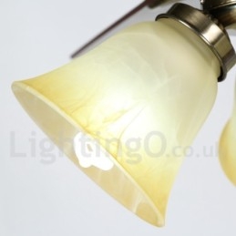 Ventilatore da soffitto moderno contemporaneo 42" con luce LED