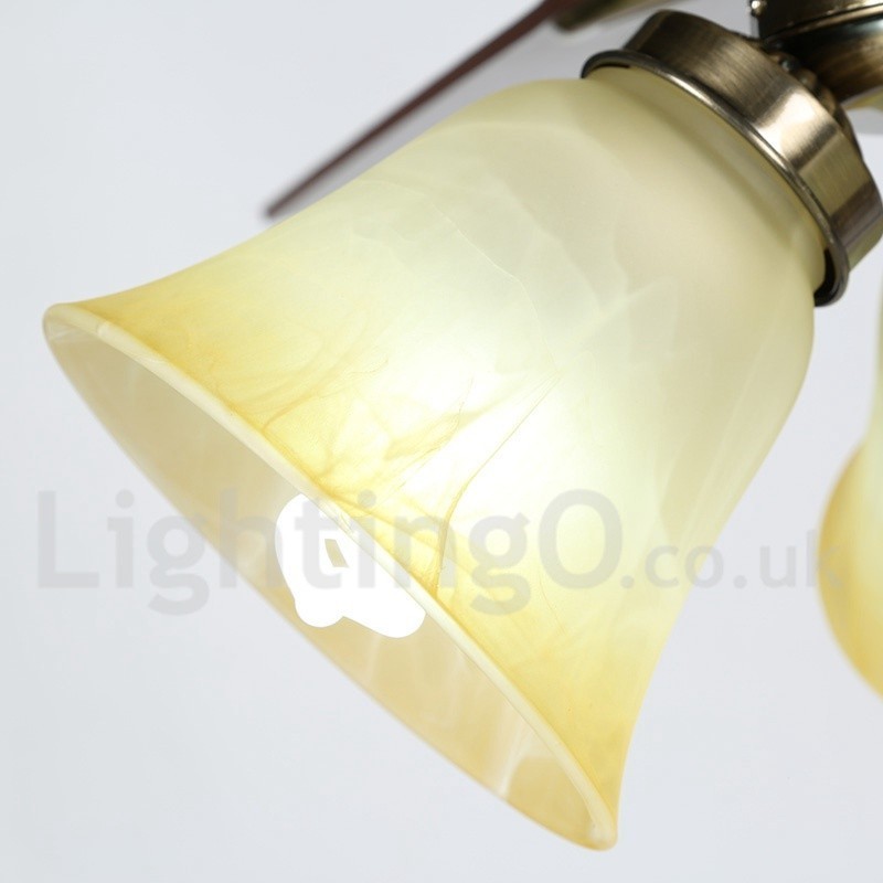 Ventilatore da soffitto moderno contemporaneo 42" con luce LED