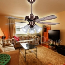 Ventilatore da soffitto moderno contemporaneo 42" LED