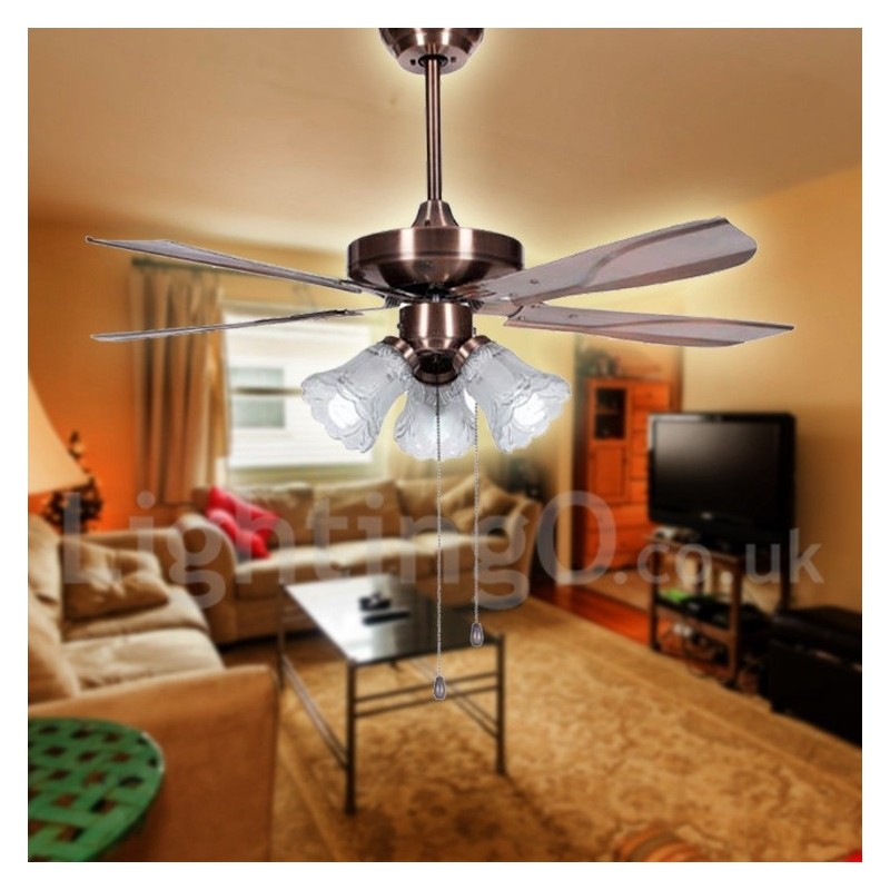 Ventilatore da soffitto moderno contemporaneo 42" LED