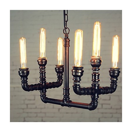 Lampadario mini rustico retrò in metallo