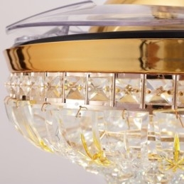 Ventilatore da soffitto moderno europeo contemporaneo 42" con luce LED dimmerabile e telecomando