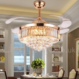 Ventilatore da soffitto moderno europeo contemporaneo 42" con telecomando
