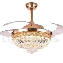 Ventilatore da soffitto moderno europeo contemporaneo 42" con telecomando e luce LED