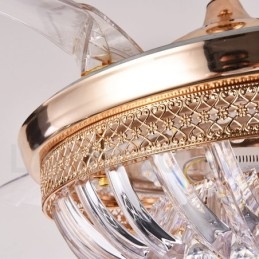 Ventilatore da soffitto moderno europeo contemporaneo 42" con telecomando e luce LED