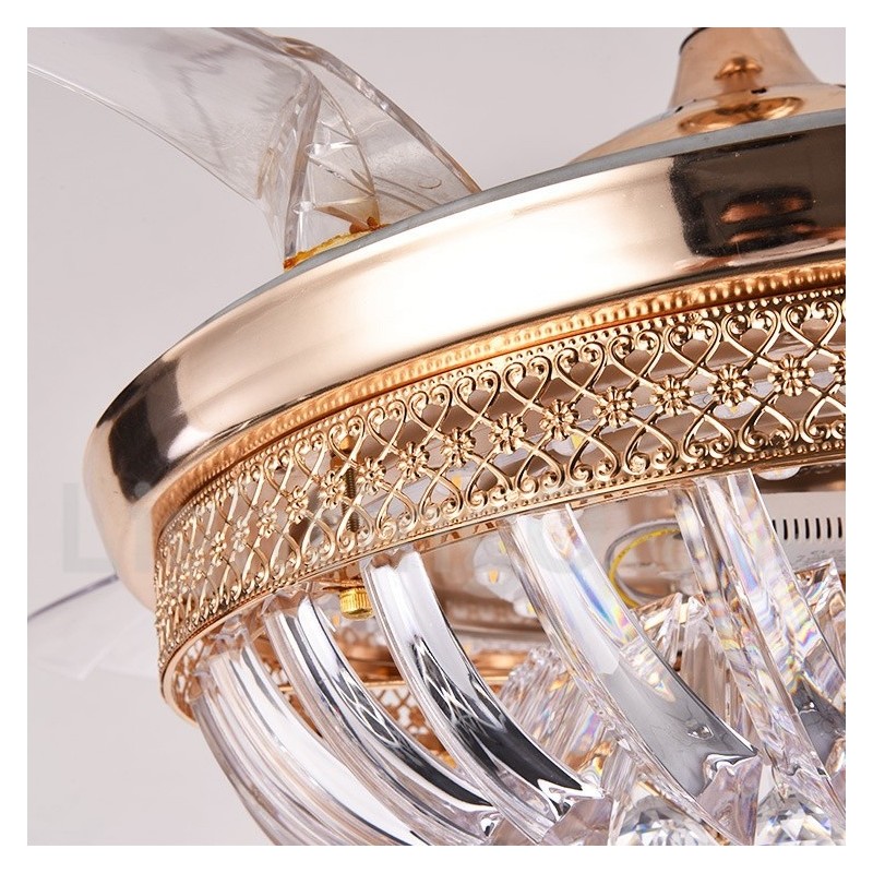 Ventilatore da soffitto moderno europeo contemporaneo 42" con telecomando e luce LED