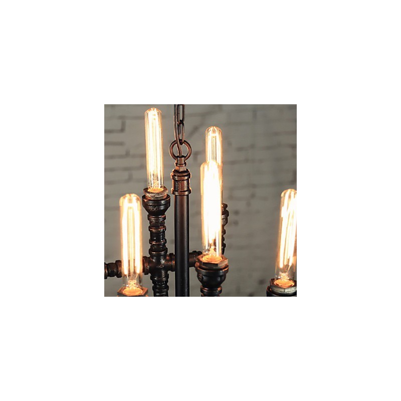 Lampadario mini rustico retrò in metallo