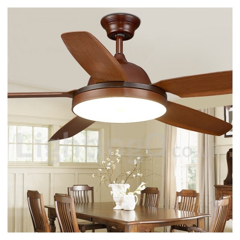 Ventilatore da soffitto Country Nordic 56" con LED dimmerabile e telecomando