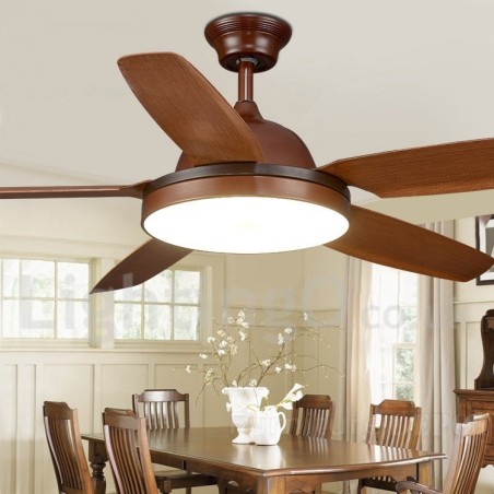 Ventilatore da soffitto Country Nordic 56" con LED dimmerabile e telecomando