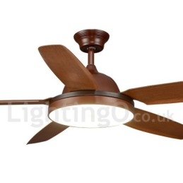 Ventilatore da soffitto Country Nordic 56" con LED dimmerabile e telecomando