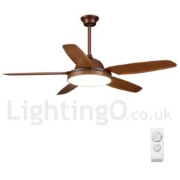 Ventilatore da soffitto Country Nordic 56" con LED dimmerabile e telecomando