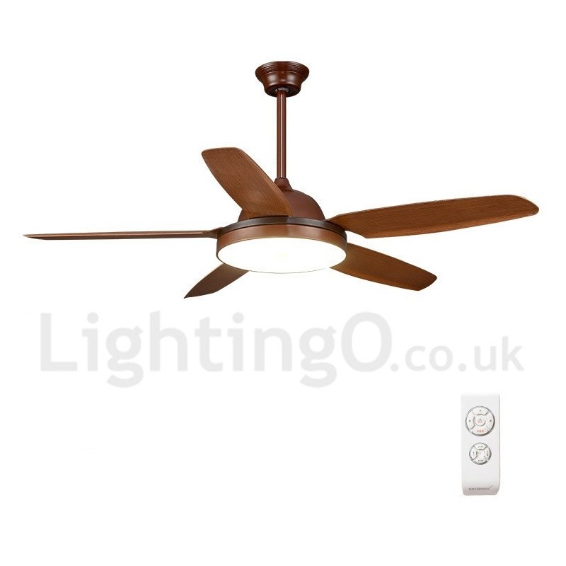 Ventilatore da soffitto Country Nordic 56" con LED dimmerabile e telecomando