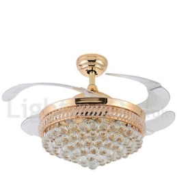 Ventilatore da soffitto moderno stile europeo 42" con LED dimmerabile e telecomando