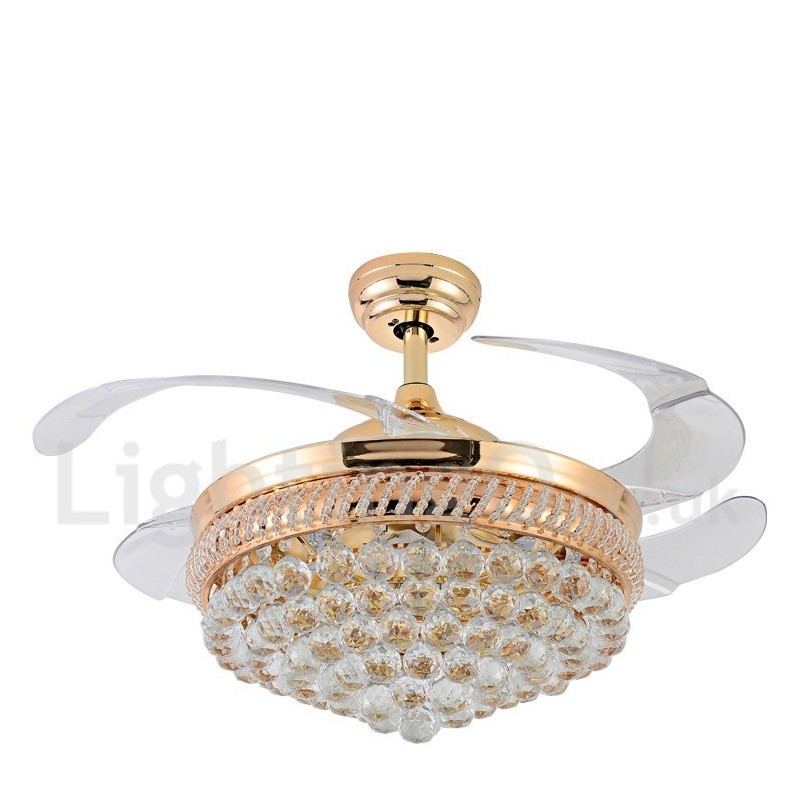 Ventilatore da soffitto moderno stile europeo 42" con LED dimmerabile e telecomando