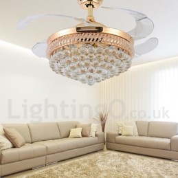 Ventilatore da soffitto moderno stile europeo 42" con LED dimmerabile e telecomando