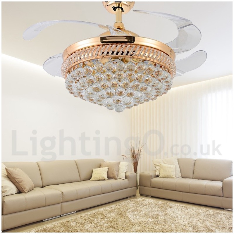 Ventilatore da soffitto moderno stile europeo 42" con LED dimmerabile e telecomando