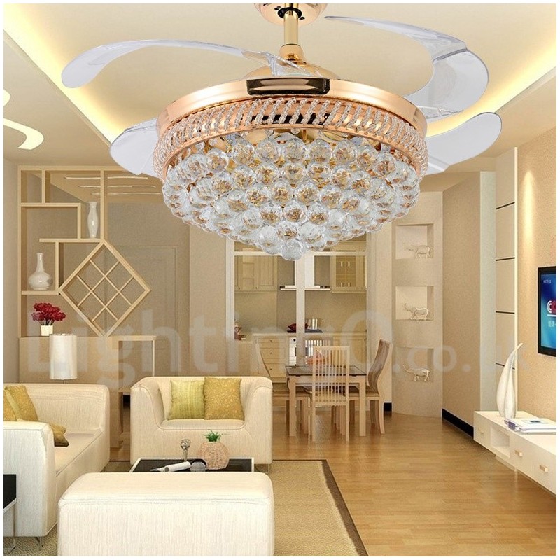 Ventilatore da soffitto moderno stile europeo 42" con LED dimmerabile e telecomando