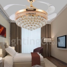 Ventilatore da soffitto moderno stile europeo 42" con LED dimmerabile e telecomando