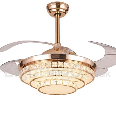 Ventilatore da soffitto moderno contemporaneo stile europeo 42"