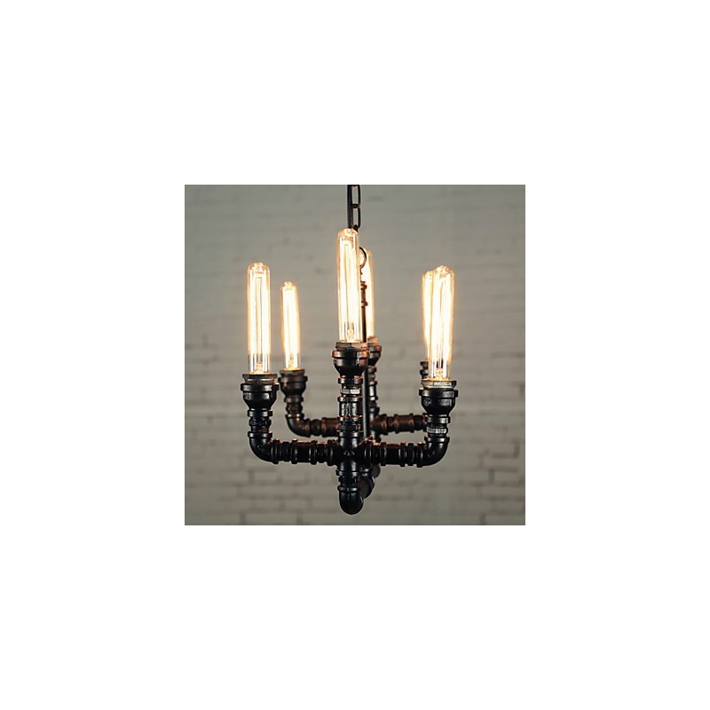 Lampadario mini rustico retrò in metallo