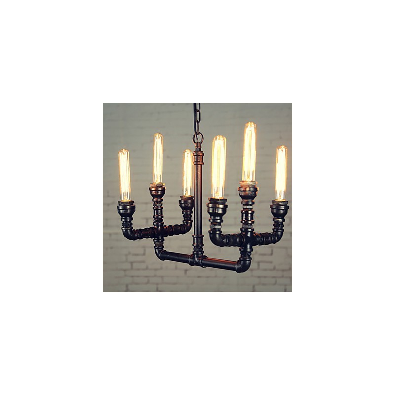 Lampadario mini rustico retrò in metallo