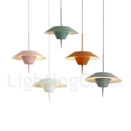 Lampada a sospensione moderna in acciaio, diametro 40 cm, 2 lampadine E24