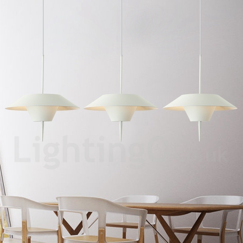 Lampada a sospensione moderna in acciaio, diametro 40 cm, 2 lampadine E24