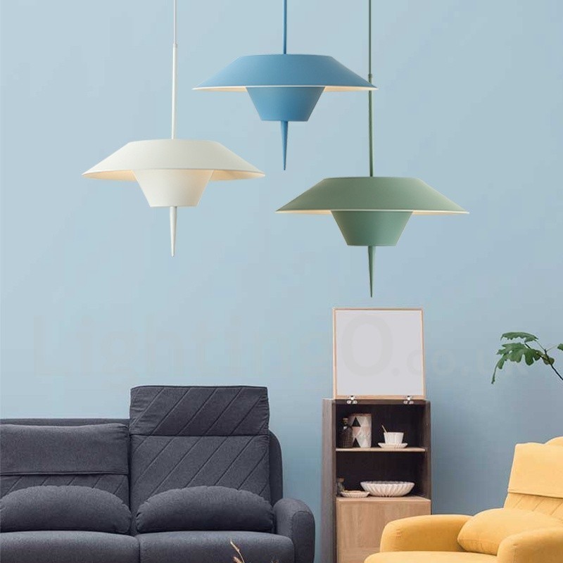 Lampada a sospensione moderna in acciaio, diametro 40 cm, 2 lampadine E24