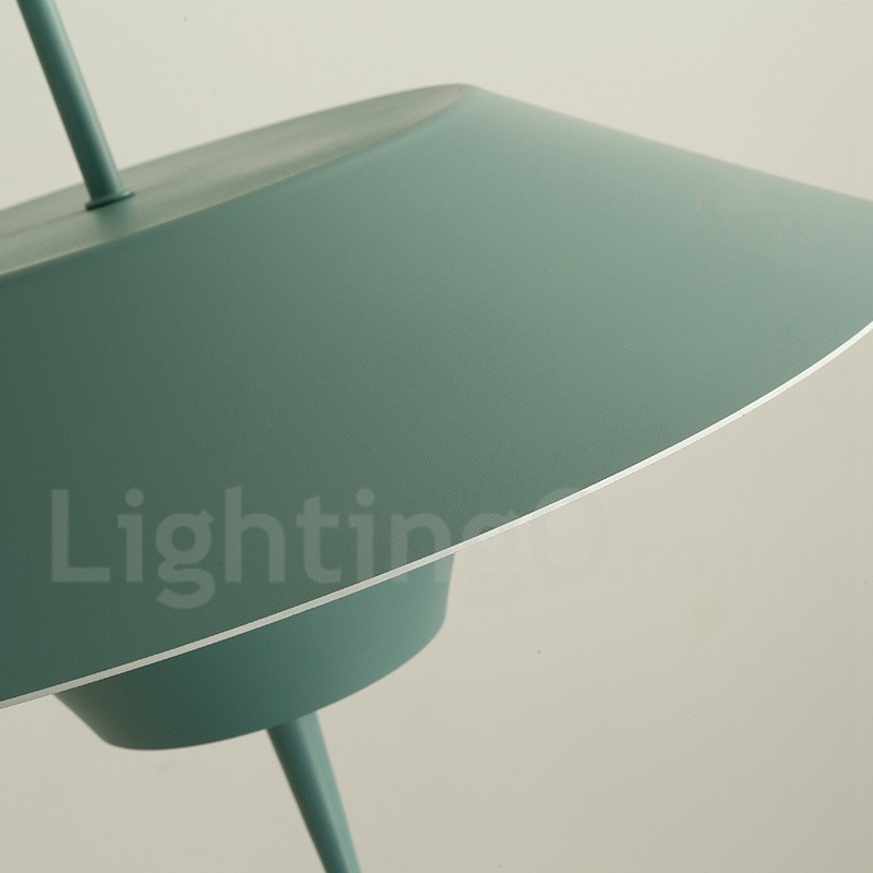 Lampada a sospensione moderna in acciaio, diametro 40 cm, 2 lampadine E24