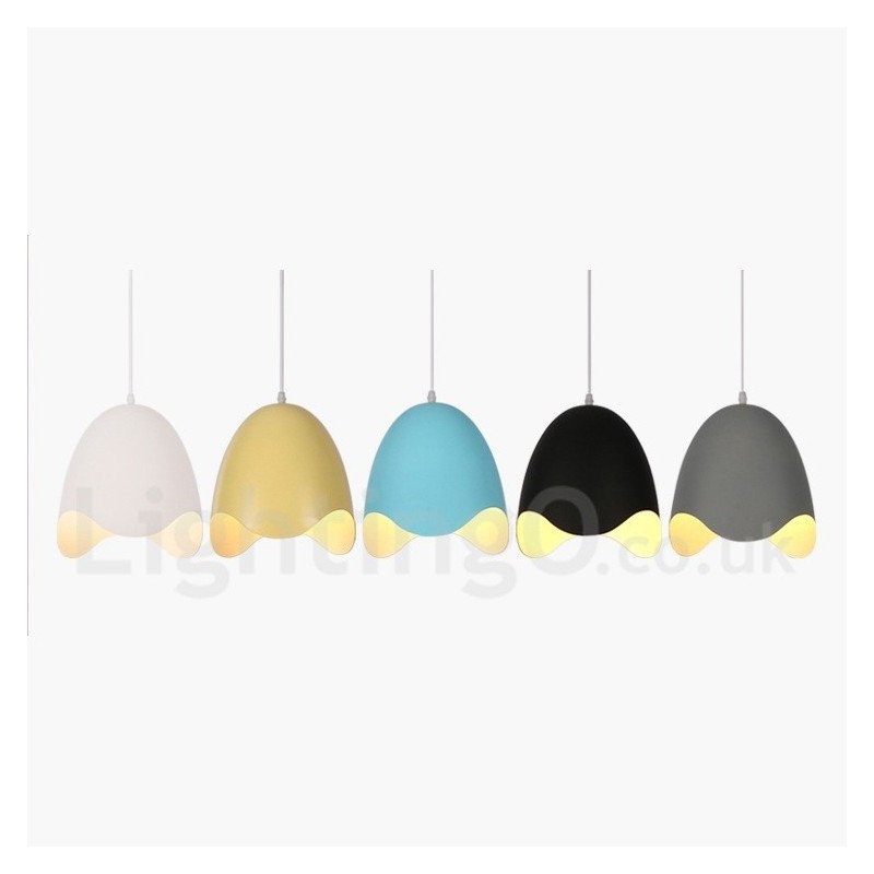 Lampada a sospensione moderna contemporanea in acciaio Ø 24 cm, H 26 cm, E27, 3 lampadine