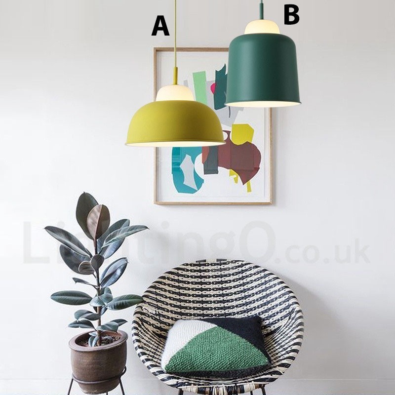 Lampada a sospensione in acciaio moderna e contemporanea E27 2 lampadine