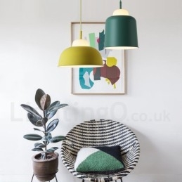 Lampada a sospensione in acciaio moderna e contemporanea E27 2 lampadine