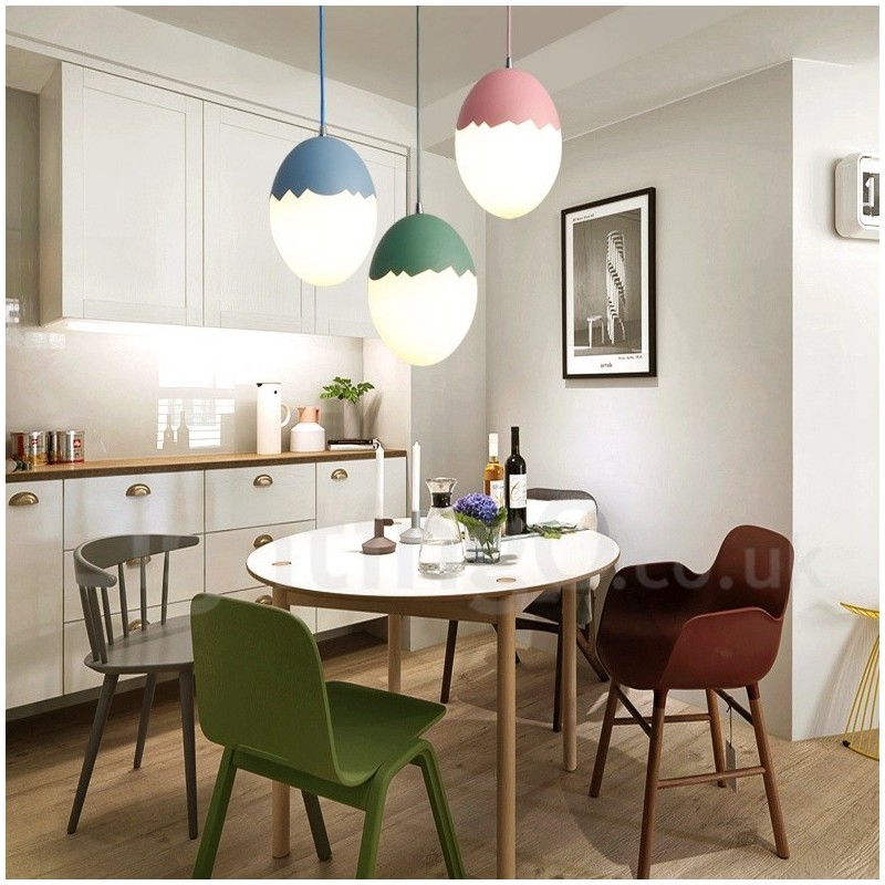 Lampada a sospensione moderna contemporanea in acciaio e vetro, diametro 22 cm, 2 lampadine E27
