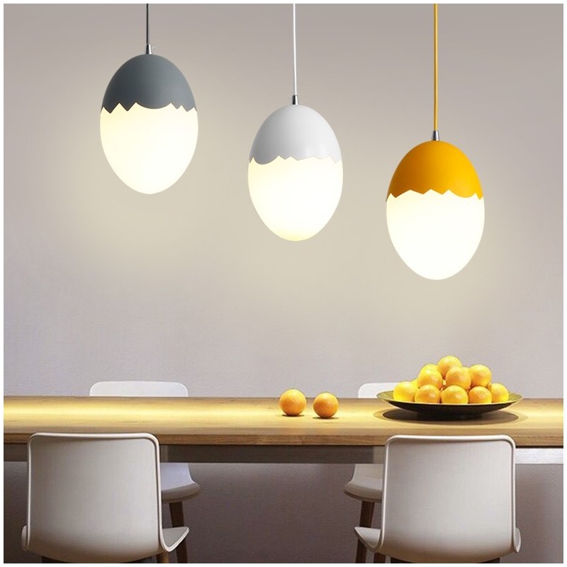 Lampada a sospensione moderna contemporanea in acciaio e vetro, diametro 22 cm, 2 lampadine E27