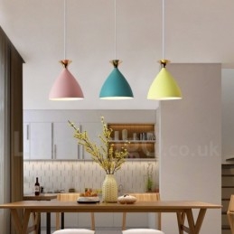 Lampada a sospensione moderna contemporanea E27 2 lampadine diametro 27 cm altezza 20 cm