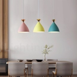 Lampada a sospensione moderna contemporanea E27 2 lampadine diametro 27 cm altezza 20 cm