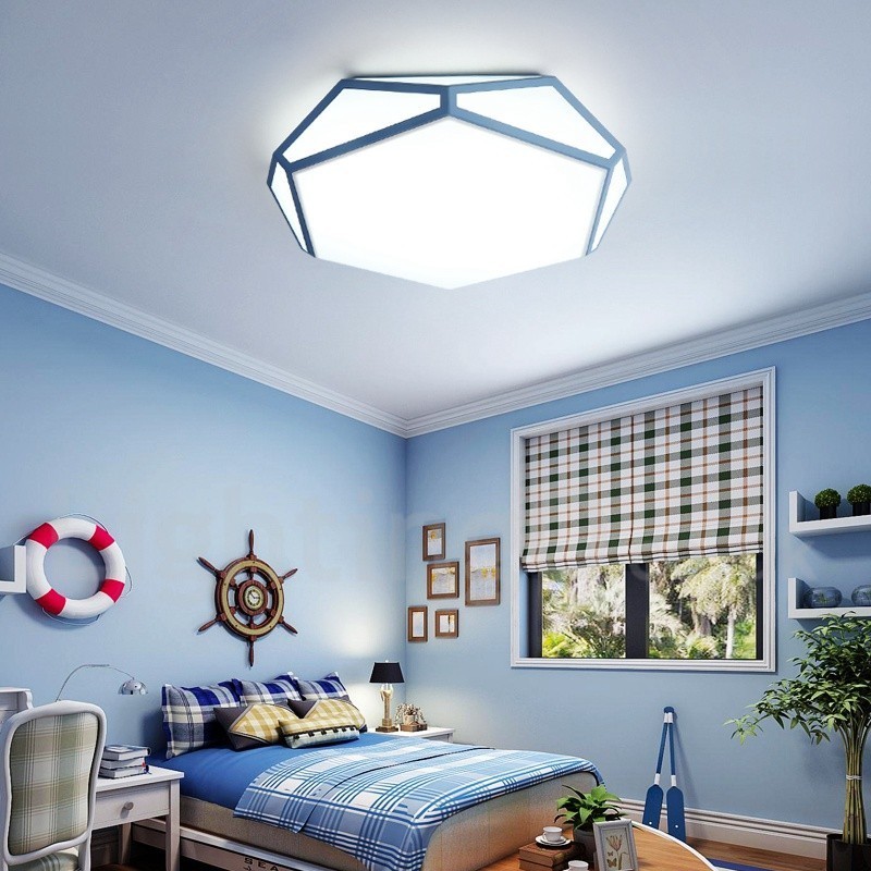 Plafoniera moderna in acciaio e acrilico, diametro 42 cm, altezza 20 cm, 2 lampadine LED