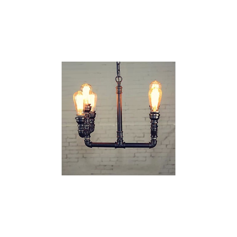 Lampadario mini retrò rustico in metallo