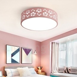 Plafoniera moderna in acciaio e acrilico Ø 42 cm H 20 cm 2 lampadine LED