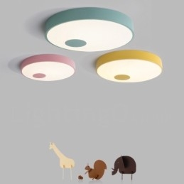 Plafoniera moderna contemporanea in acciaio e acrilico Ø 38 cm H 6 cm 2 lampadine