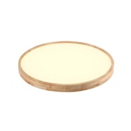 Plafoniera rotonda in legno e acrilico ultra sottile, stile nordico