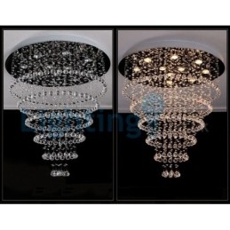 Lampadario a sospensione moderno contemporaneo in cristallo a goccia 80 x 80 x 80 cm
