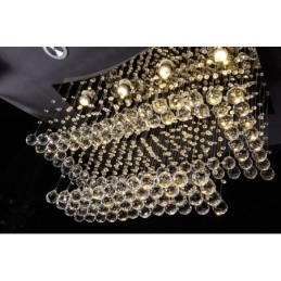 Lampadario a sospensione moderno in cristallo a goccia 80 x 45 x 60 cm 8 LED