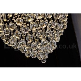 Lampadario a sospensione moderno in cristallo a goccia 50x50x100 cm 9 LED