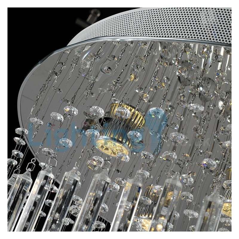Lampadario a sospensione moderno in cristallo a goccia 6 LED 60x60x70 cm
